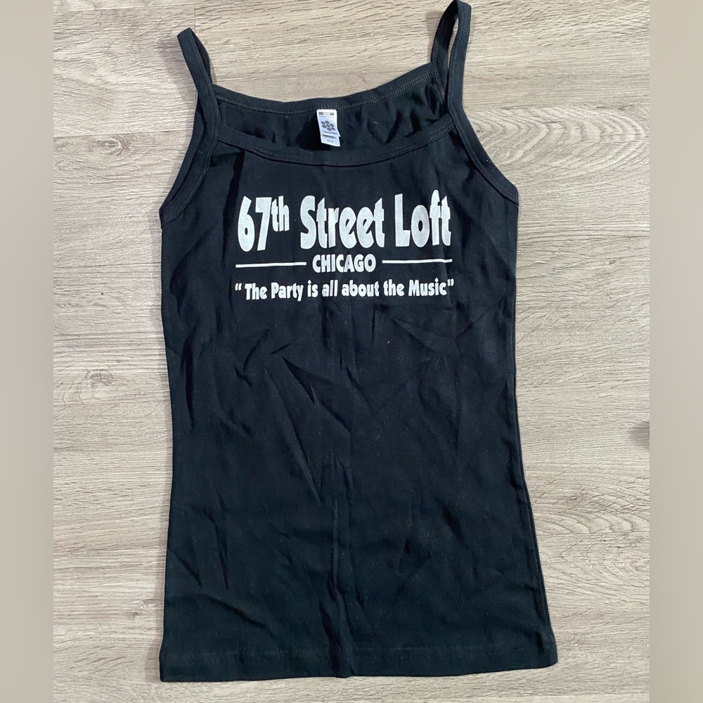 Chicago House Music Merch 67th Street Loft Black Women's Tank Top